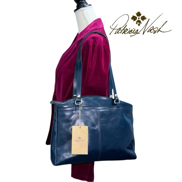 Patricia Nash (NWT) Poppy Genuine Italian Leather, Tote/Lap Top Bag - Picture 11 of 11